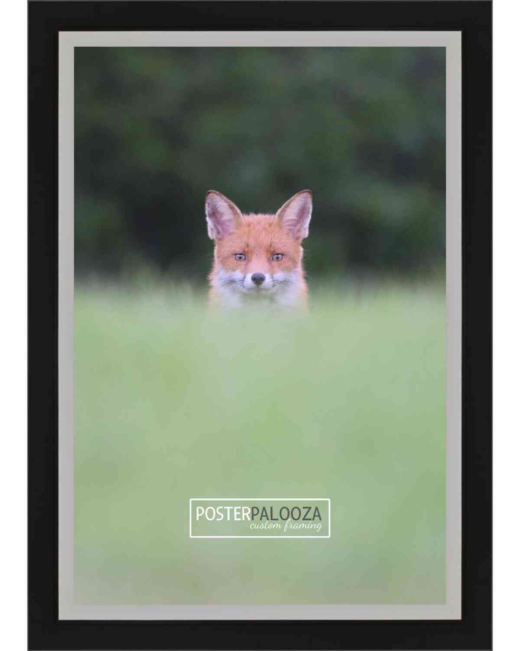 Photo Size Flat Silver Picture Frame - UV Acrylic, Foam Board Backing, Hanging Hardware